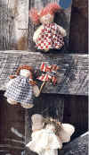 Molly Polly.  Pattern includes 3 different easy to make 6" dolls.