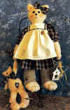 Macatzie.  Pattern includes 24" cat and 10" kitty.