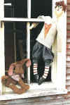 Tattered Andy & Baxter.  Pattern includes 32" boy and 12" plush felt dog.