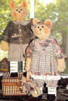 Jeffrey and Aurora.  Pattern includes 33" boy and girl and 10" kitty. Made from an easy to cut wood base (full size pattern included) and plush felt.
