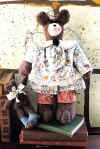 Bless this day.  Pattern includes 18" and 6" bear with wire wings. 